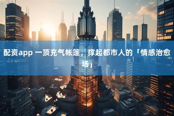 配资app 一顶充气帐篷，撑起都市人的「情感治愈场」